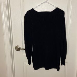 Black open back sweater/sweater dress